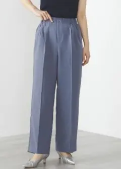 新品！BEAMS HEART 麻調 イージーワイドパンツ
