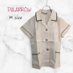 DIA ARROW シャツ ボタン 半袖 Mサイズ ベージュ 送料無料 古着