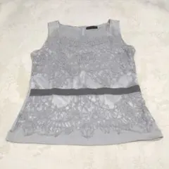 【美品】♧DAMA collection　ダーマ ♧グレー ノースリーブゆったりのサムネイル