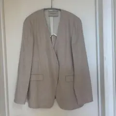 ★美品★ UNITED ARROWS ノーカラージャケット ベージュ