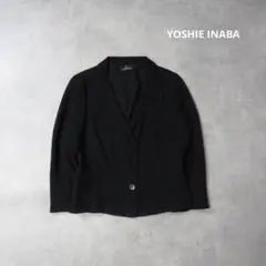 YOSHIE INABA / レーヨン ウール テーラード ジャケット ブレザーのサムネイル
