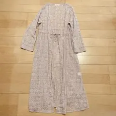 Discoat 刺繍レースロングカーディガン　ピンクのサムネイル