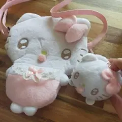 赤ちゃんハローキティー ぬいぐるみポーチとマスコットセット