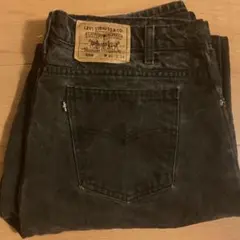 【希少USA製/W40】90s リーバイス 550 ブラックデニム 極太バギー