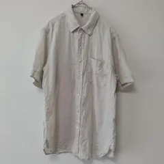 無印良品　麻100%　シャツ　きなり　S　メンズのサムネイル