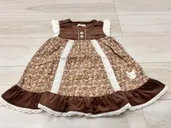 クーラクール 花柄 コーデュロイ ワンピース キムラタン 子ども服 ベビー服