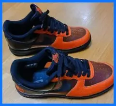 NIKE エアフォースワン プレミアム ブラック✕オレンジ 28cm - メルカリ