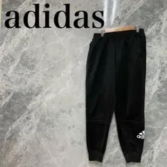 adidas メンズ 黒 ジャージパンツ トラックパンツ スポーティ