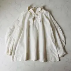 SI-HIRAI ピンタック シャツ チュニック レース ゆったり - メルカリ