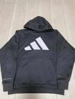 adidas ブラック パーカー フード付き 160cm