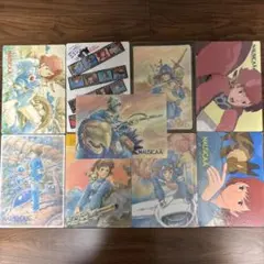 当時物A 風の谷のナウシカ　下敷き　9点　ジブリ　宮崎駿　筆記用具 新品 当時物A 風の谷のナウシカ 下敷き 9点 ジブリ 宮崎駿 筆記用具