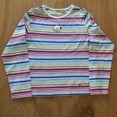 ファミリア　マルチボーダー  ロングTシャツ　長袖　美品140