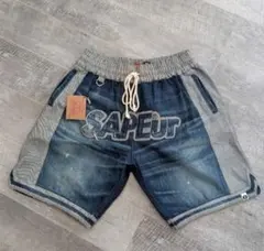 SAPEur サプール デニム バスケットショーツ ハーフパンツ⁠ L 希少品