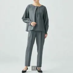 PLSTネイビー セットアップ リボン付きM/L（パンツ） - メルカリ