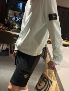 【希少カラー❗️】Stone Island スカイブルー スウェット　トレーナーのサムネイル