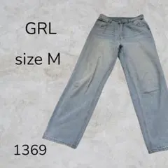 GRL グレイル パンツ デニム ストレートレッグ ジーンズ ライトブルー　古着