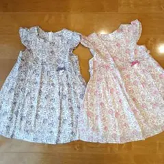 タルティーヌエショコラ　ワンピース リバティ　フェリシテ　2着セット　双子のサムネイル