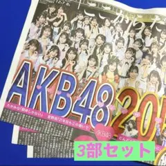 【即購入◎】AKB48 新聞 武道館 20周年特集 日刊スポーツ 3部セット