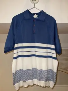 70s 80s unknown Euro vintage ニットポロ