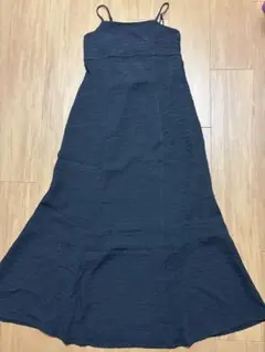 アナイ ジャガード ワンピース オフショルダー ネイビー フレア A