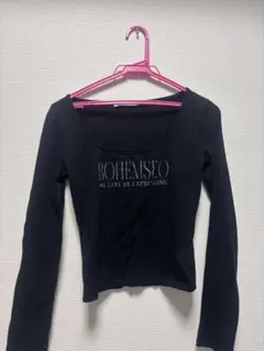 BOHEMSEO 長袖トップス ブラックのサムネイル