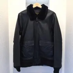 cootieクーティ／リアルレザージャケット／G-1／オールブラック／美品