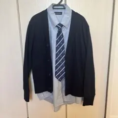 カーディガン、ネクタイ、シャツセット　140