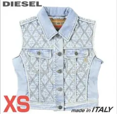 DIESEL レディースデニムジャケット ベスト　XS