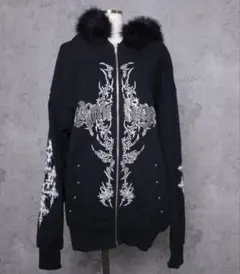 DimMoire Exposed Spineニットブルゾン (Black) - メルカリ
