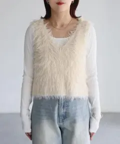 Riberry 前後2WAYシャギーニットビスチェ （新品未使用）タグ付き