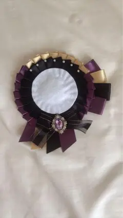 ロゼット　パープル　ブラック　ゴールド