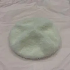 ホワイトファーベレー帽