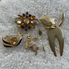 ヴィンテージ風　ブローチ　おまとめ　#82
