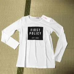 新品タグingnifirstオフホワイトボックスロゴロンT長袖T150定2900