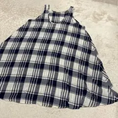 シャンブルドゥシャーム　ノースリーブ　ワンピース　チュニック　Aライン　麻のサムネイル