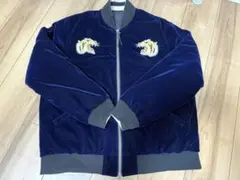 TAION タイオン　スカジャン　ネイビー　Lサイズ