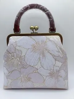 【ハンドメイド】がま口 ハンドバッグ