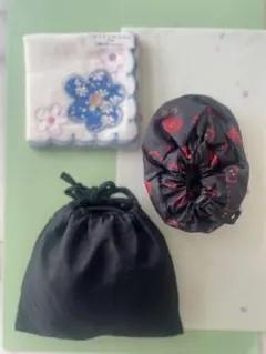 INTERMODE ハンカチと折りたたみ帽子　エコバッグ　おでかけセット