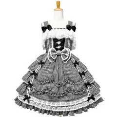 新品 アンドロミオ ジャンパースカート ロリータ ロリィタ JSK 黒ロリ ゴスロリブランド AND ROMEO(アンドロミオ) 超ボリュームパニエ