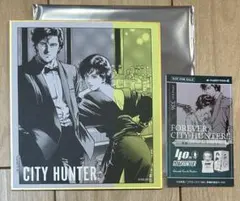 シティーハンター大原画展　ランダムミニ色紙②冴羽獠 槇村香（オマケ香水ムエット）