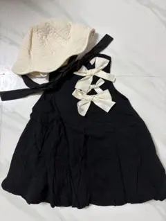 プティマインワンピース 帽子セット