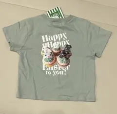イースター カップケーキ Tシャツ ミントグレー110 バースデイ ミラーベイのサムネイル