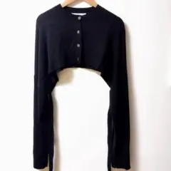 美品✨エンフォルド SHORTEST C/D ショート丈 カーディガン 黒 38のサムネイル