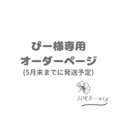 ぴー様専用　オーダーページ