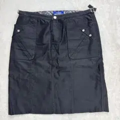 バーバリーブルーレーベル　タイトスカート　ブラック　Sサイズ　日本製