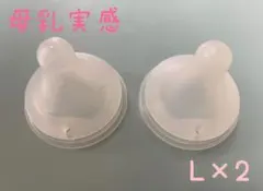 母乳実感　哺乳瓶用乳首　L2個セット