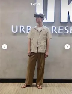 URBAN RESEARCH ベージュ ワイドチノパン Mサイズ