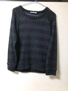 秋物　ニットカットソー　薄手　セーター