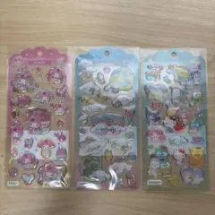 サンリオ　ドロップジュエリーシール　3枚セット