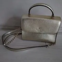 【匿名配送】Kate Spade ゴールド ショルダーバッグ